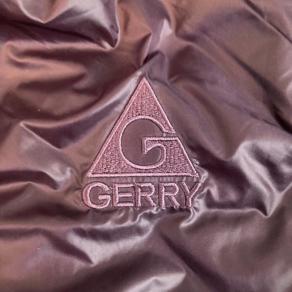 Gerry Vest‎ Jacket Womens Sz S Purple Indigo Packable Reversible 90% Down Hooded - Picture 7 of 11
